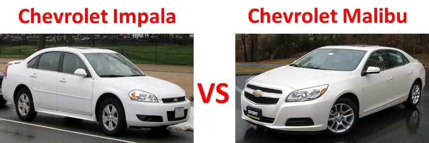 chevy impala vs malibu