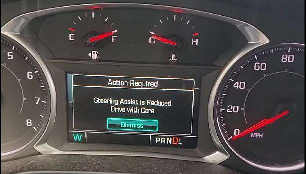gmc acadia steering assist is reduced drive with care