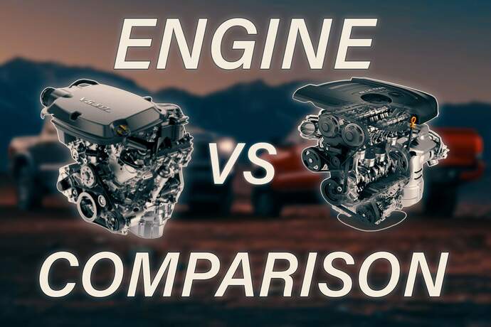 Chevy Colorado vs Toyota Tacoma Engine Comparison