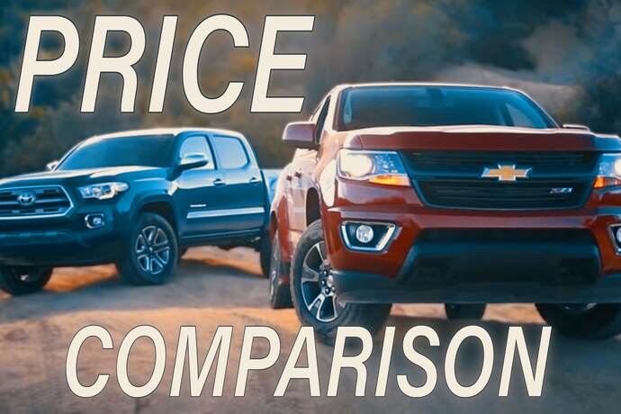 Chevy Colorado vs Toyota Tacoma Price